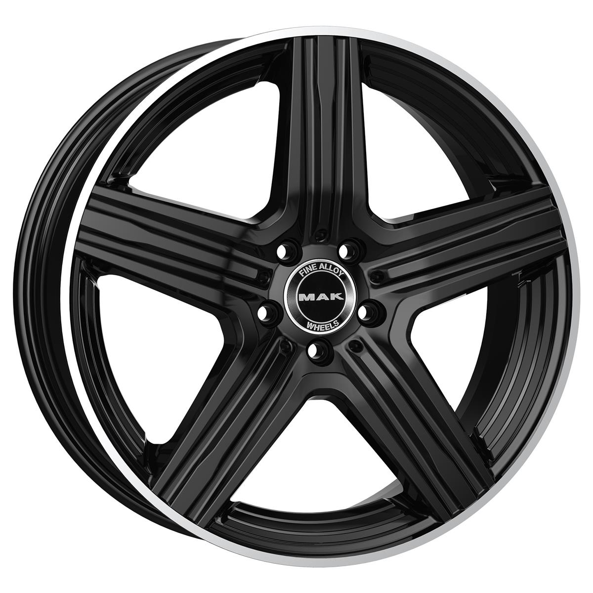 MAK Lewis Gloss Black Mirror Ring 8x19 5x112 ET20 CB66,6 R14 900 kg F8090EWGL20WSX