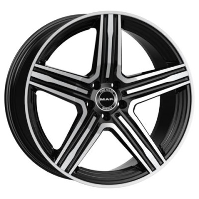 MAK Lewis-D Black Mirror 11x21 5x112 ET38 CB66,6 (Long Bolt) R14 1050 kg F1121EDBM38WSY