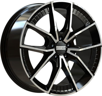 Fondmetal Elatha Glossy Black Machined 9,5x21 5x112 ET41 CB66,6 R13 1000 kg RF19096