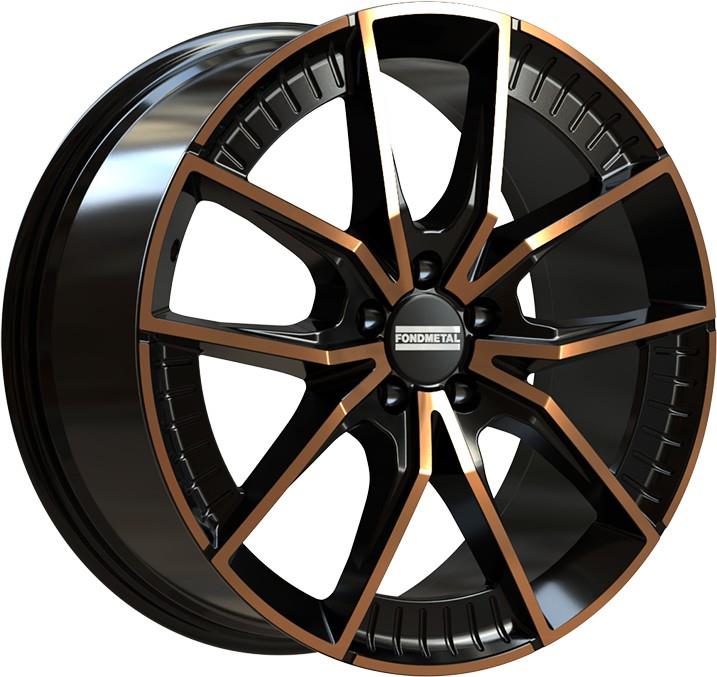 Fondmetal Elatha Black Clearcoat Matt Bronze Machined 9,5x21 5x112 ET20 CB66,6 R13 1000 kg RF19216