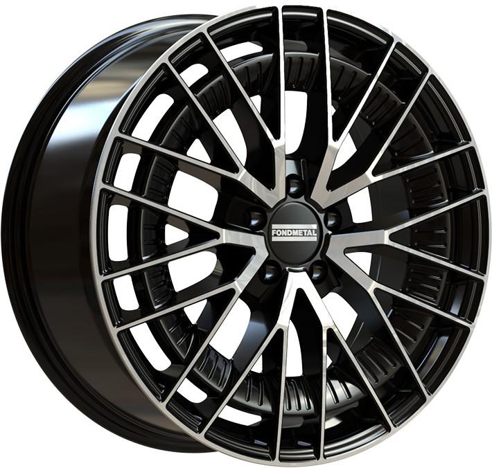 Fondmetal Kari Glossy Black Machined 8,5x20 5x112 ET50 CB66,6 (Long Bolt) R14 1000 kg RF19269