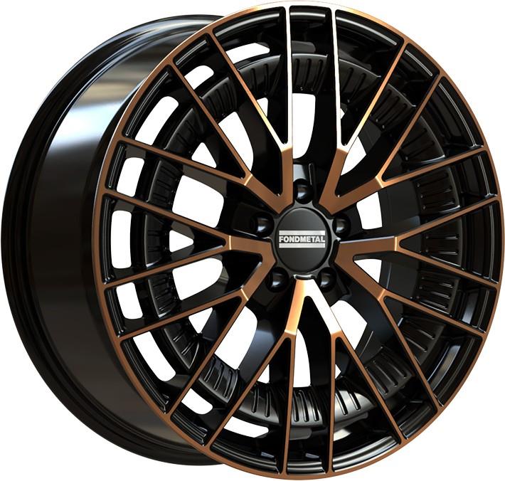 Fondmetal Kari Black Clearcoat Matt Bronze Machined 9x21 5x112 ET30 CB66,6 (Long Bolt) R14 1050 kg RF19296