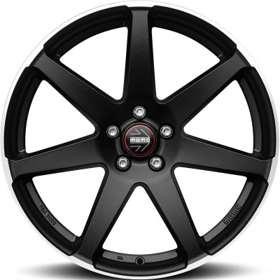 Momo Seven Matt Black polished 8,5x19 5x114.3 ET40 CB72,3 60° WSVE85940514E