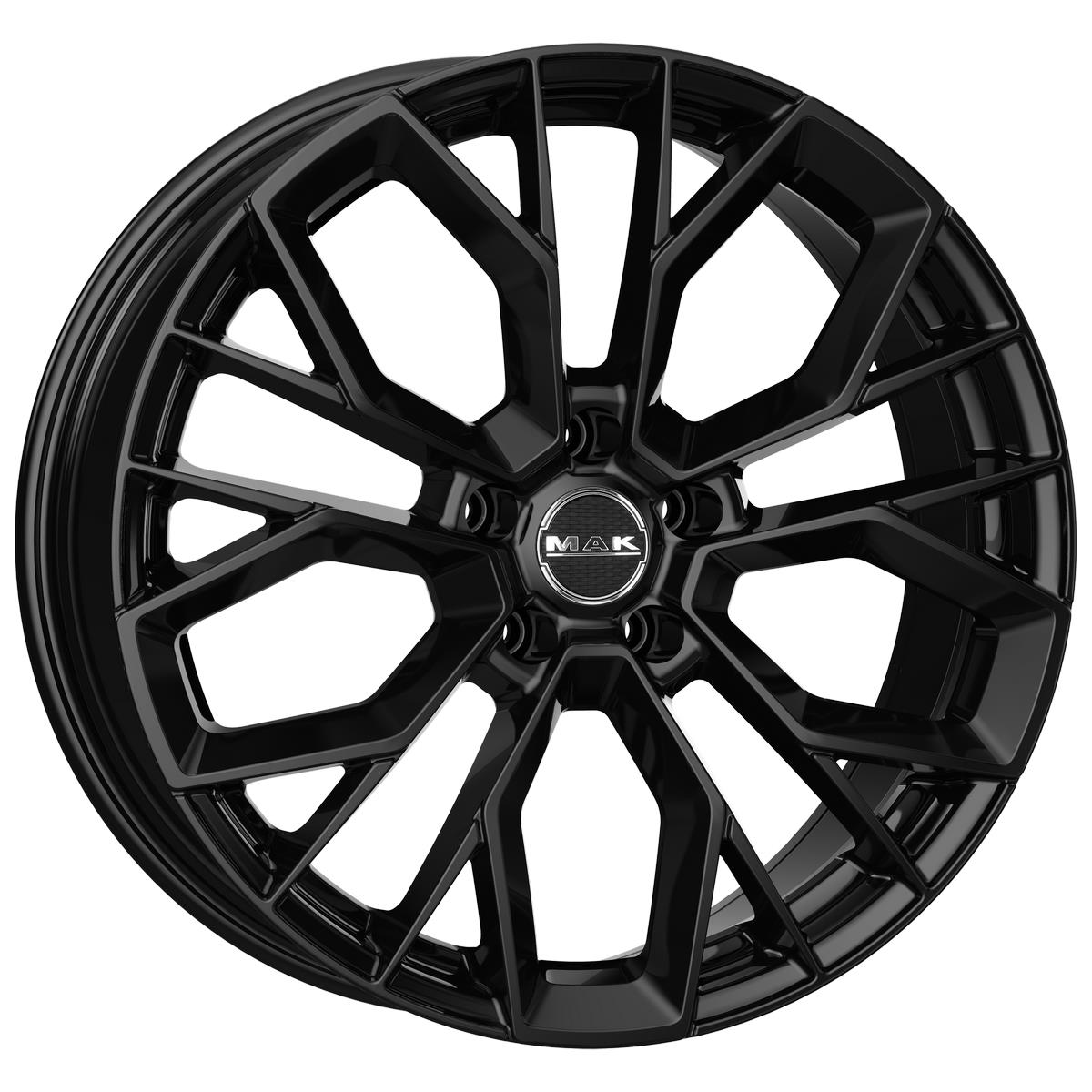 MAK Stilo Gloss Black 8x18 5x108 ET45 CB72,0 60° 800 kg F8080TSGB45GG3
