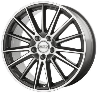 CMS C23 Diamond Grey Gloss 9x18 5x112 ET44 CB66,6 60° 880 kg C23 908 44 98S DB