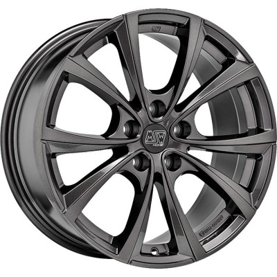 MSW 27T Gloss Dark Grey 10,5x19 5x120 ET45 CB64,1 60° 850 kg W19426001TRC