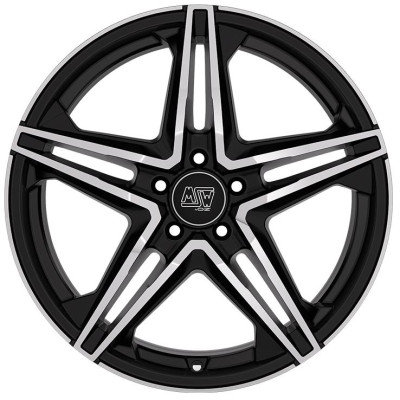 MSW 31 Gloss Black Full Polished 8x19 5x112 ET38 CB73,1 60° 900 kg W19414503T56