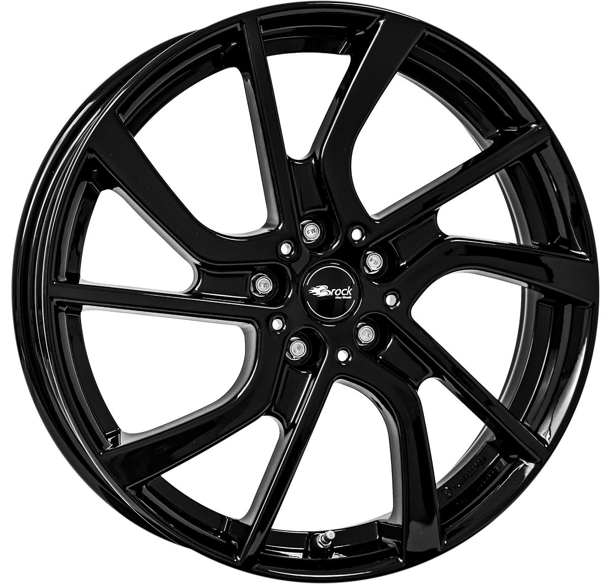 Brock eB1 Schwarz Glanz (SG) 5x19 5x112 ET43 CB66,6 60° 520 kg 344527