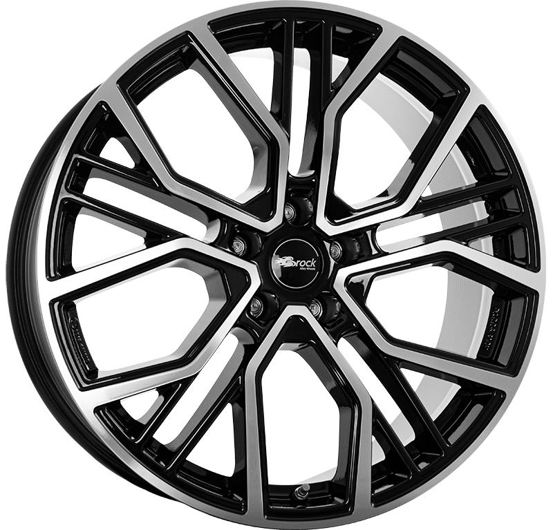 Brock B41 Schwarz Glanz Voll-Poliert (SGVP) 9,5x21 5x112 ET27 CB66,6 60° 1050 kg 349898