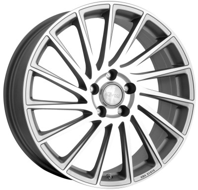 Brock B39 Ferric Grey Voll-Poliert (FGVP) 7x17 5x98 ET41 CB58,1 60° 620 kg 323096