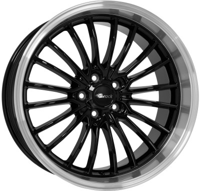 Brock B24GP Schwarz Glanz Horn-Poliert (SGHP) 8,5x19 5x112 ET45 CB66,6 60° 900 kg 456743