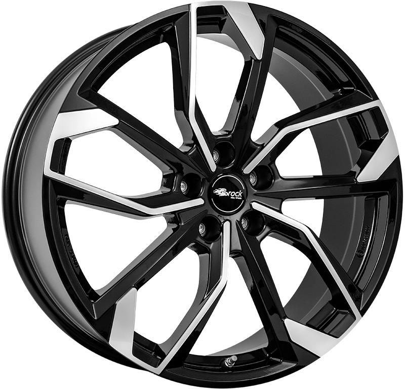 RC Design RC34 Schwarz Glanz Voll-Poliert (SGVP) 7x17 4x100 ET50 CB54,1 60° 550 kg 348006
