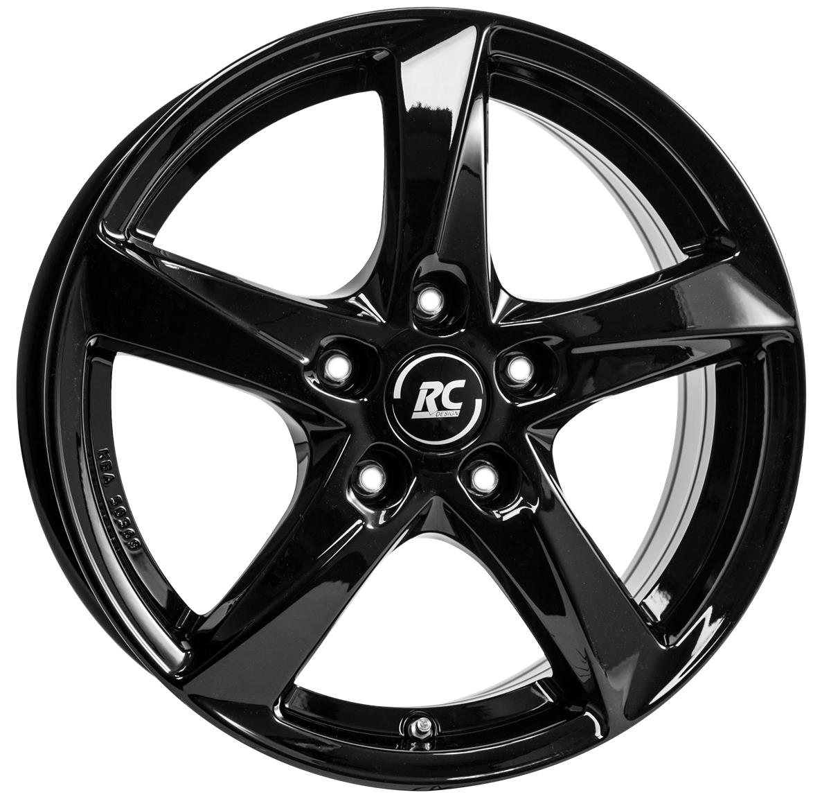 RC Design RC30 Schwarz Glanz (SG) 6,5x16 5x114.3 ET50 CB67,1 60° 630 kg 342097