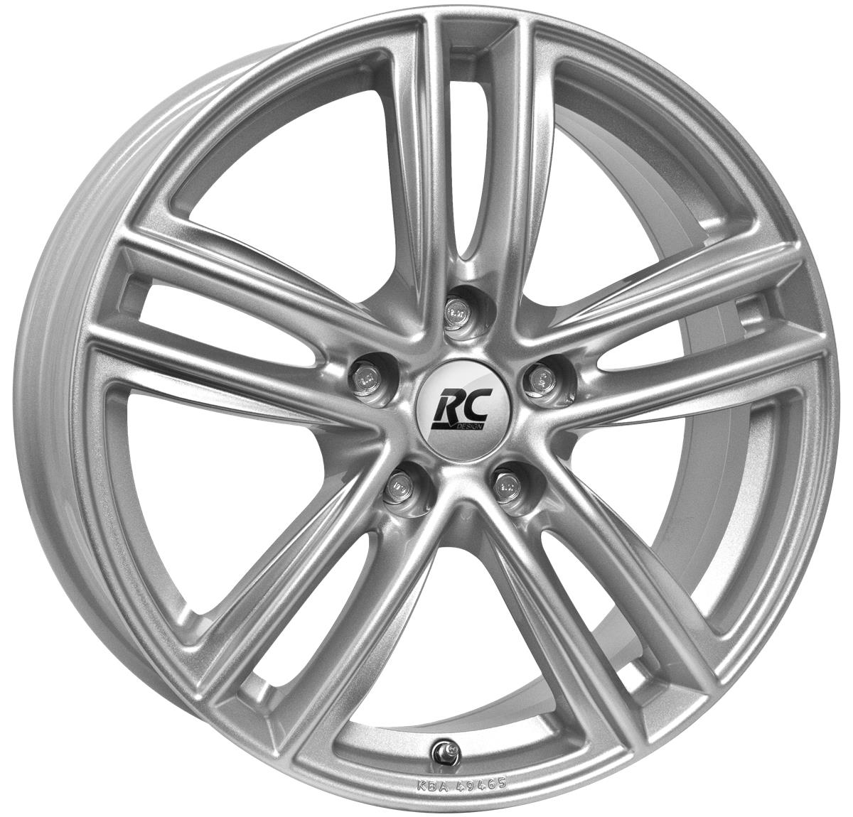 RC Design RC27 Kristallsilber (KS) 7x19 5x108 ET38 CB65,1 60° 750 kg 320194