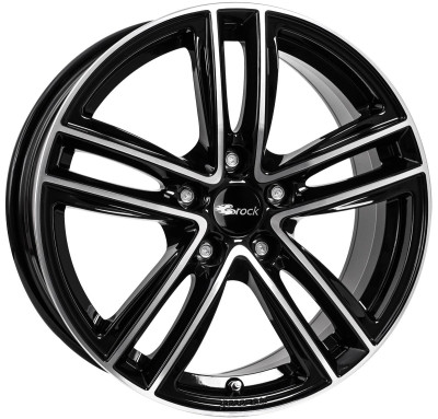 RC Design RC27 Schwarz Glanz Voll-Poliert (SGVP) 7,5x17 5x108 ET37 CB65,1 60° 760 kg 309731