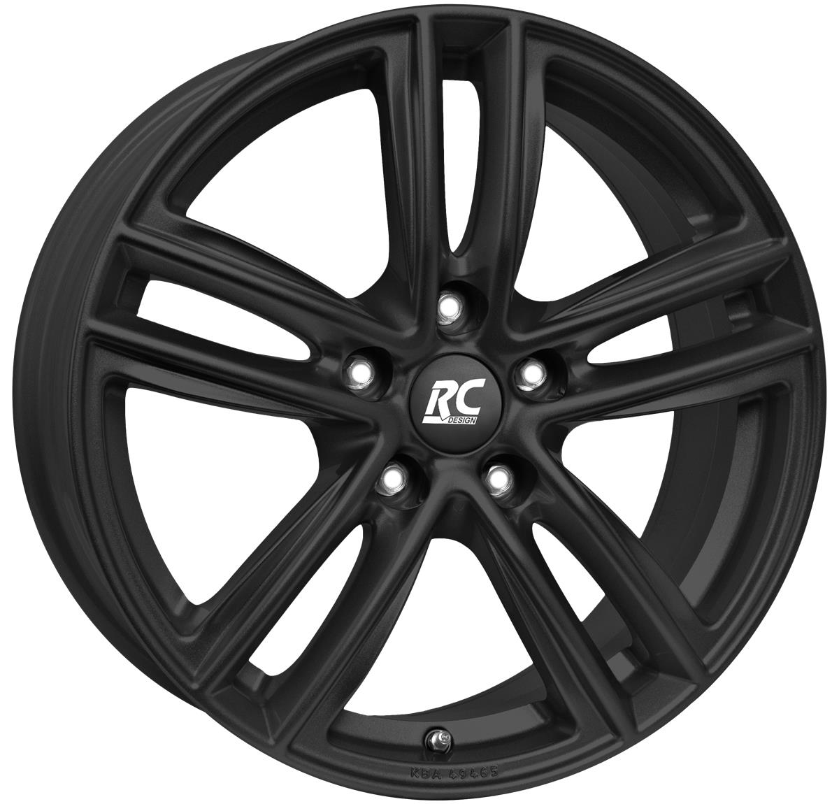 RC Design RC27 Schwarz Klar Matt (SKM) 8x19 5x112 ET47 CB66,6 60° 770 kg 312649