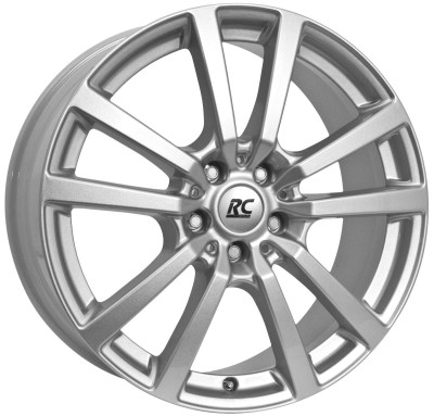 RC Design RC25 Kristallsilber (KS) 7,5x17 5x130 ET50 CB71,6 R14 1000 kg 458990