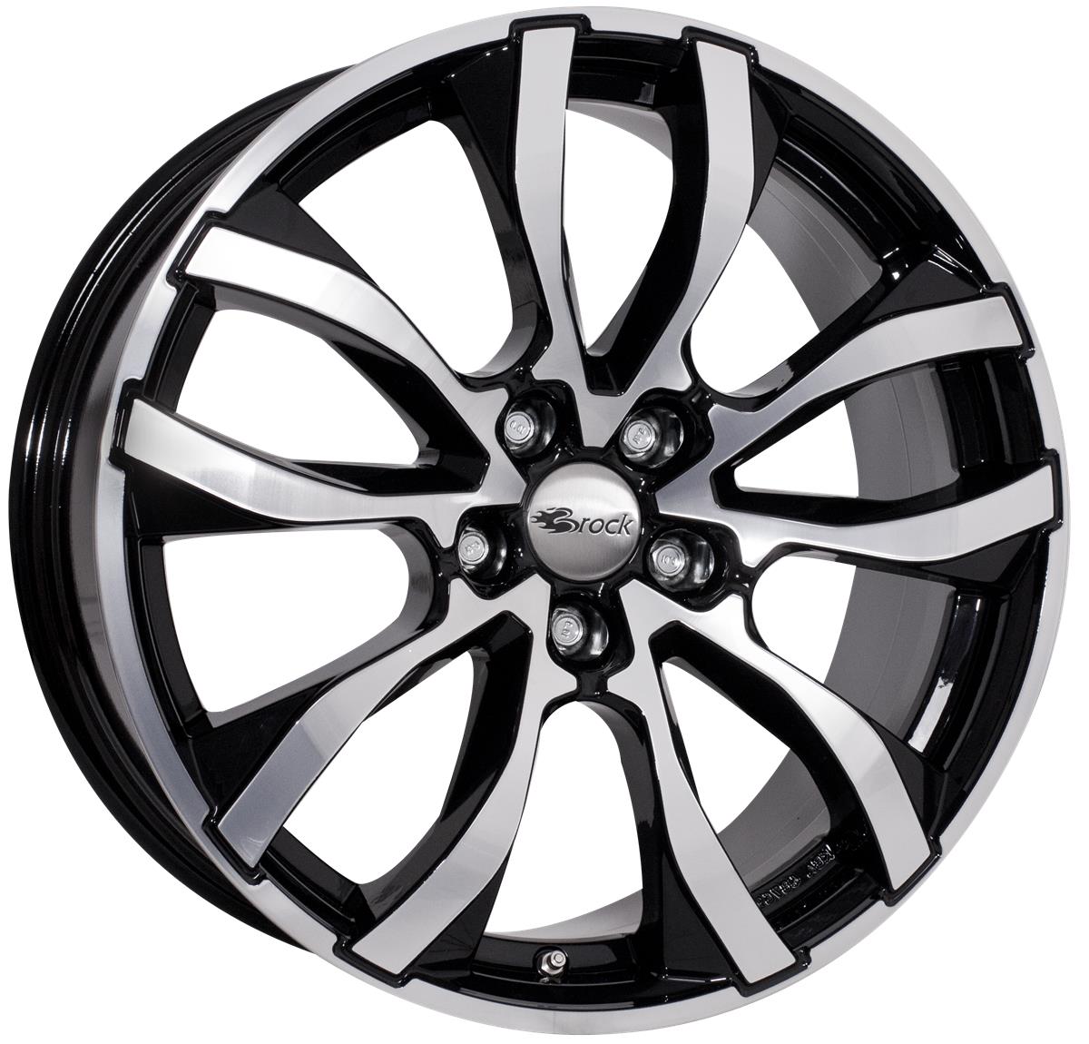 RC Design RC23 Schwarz Glanz Voll-Poliert (SGVP) 7,5x17 5x114.3 ET38 CB72,6 60° 715 kg 456583