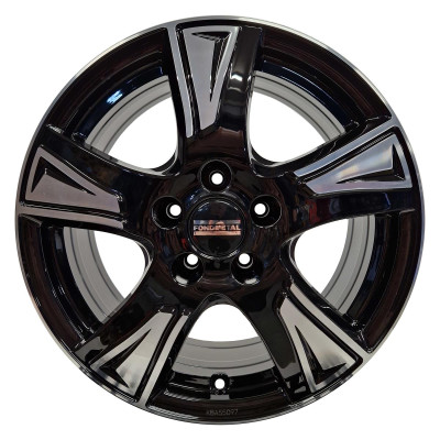 Fondmetal PRO1 Glossy Black Machined 6,5x16 5x112 ET48 CB66,6 60° 1250 kg RF19454