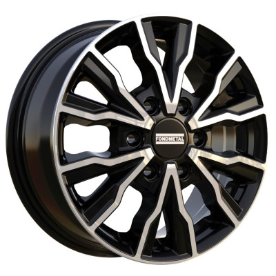 Fondmetal PRO2 Glossy Black Machined 7x17 6x130 ET50 CB84,1 R14 1250 kg RF19475