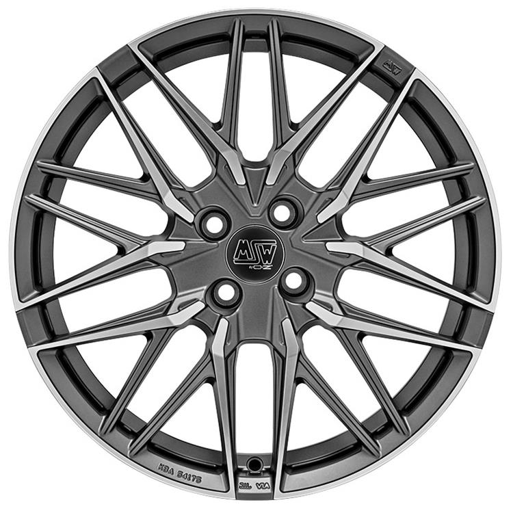 MSW 50-4 Matt Gun Metal Full Polished (Mgmfp) 7,5x18 4x108 ET25 CB65,1 60° 630 kg W1939000226