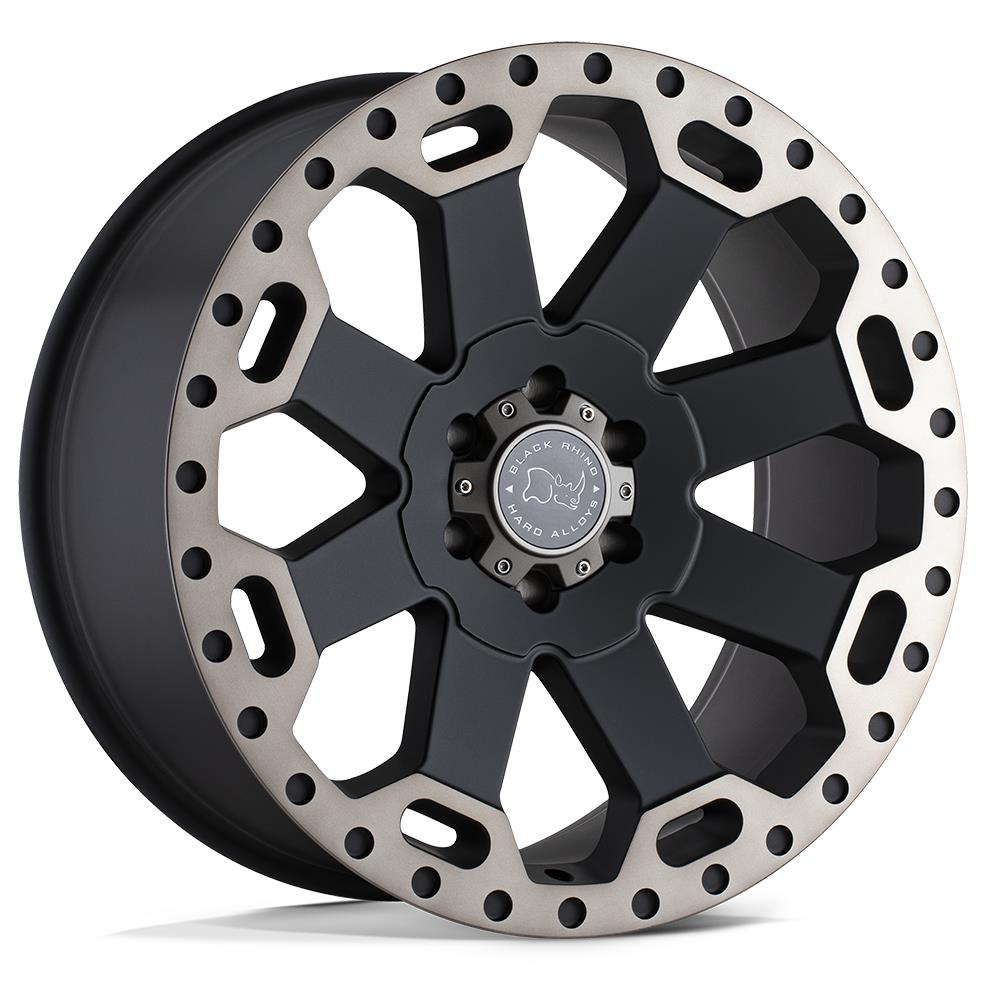 Black Rhino Warlord Matte Black W/ Machined Dark Tint 8x17 5x127 ET30 CB71,6 60° 1224 kg 1780WAR305127M71