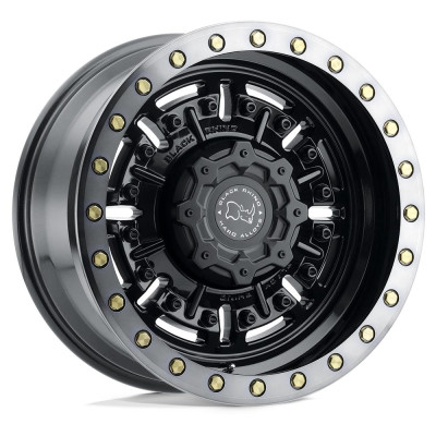 Black Rhino Abrams Gloss Gun Black W/ Machined Dark Tint 9,5x20 8x170 ET-18 CB125,1 60° 1651 kg 2095ABR-88170B25