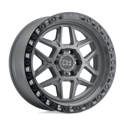 Black Rhino Kelso Battleship Gray W/ Black Ring 9x20 5x127 ET0 CB71,6 60° 1111 kg 2090KLS005127G71