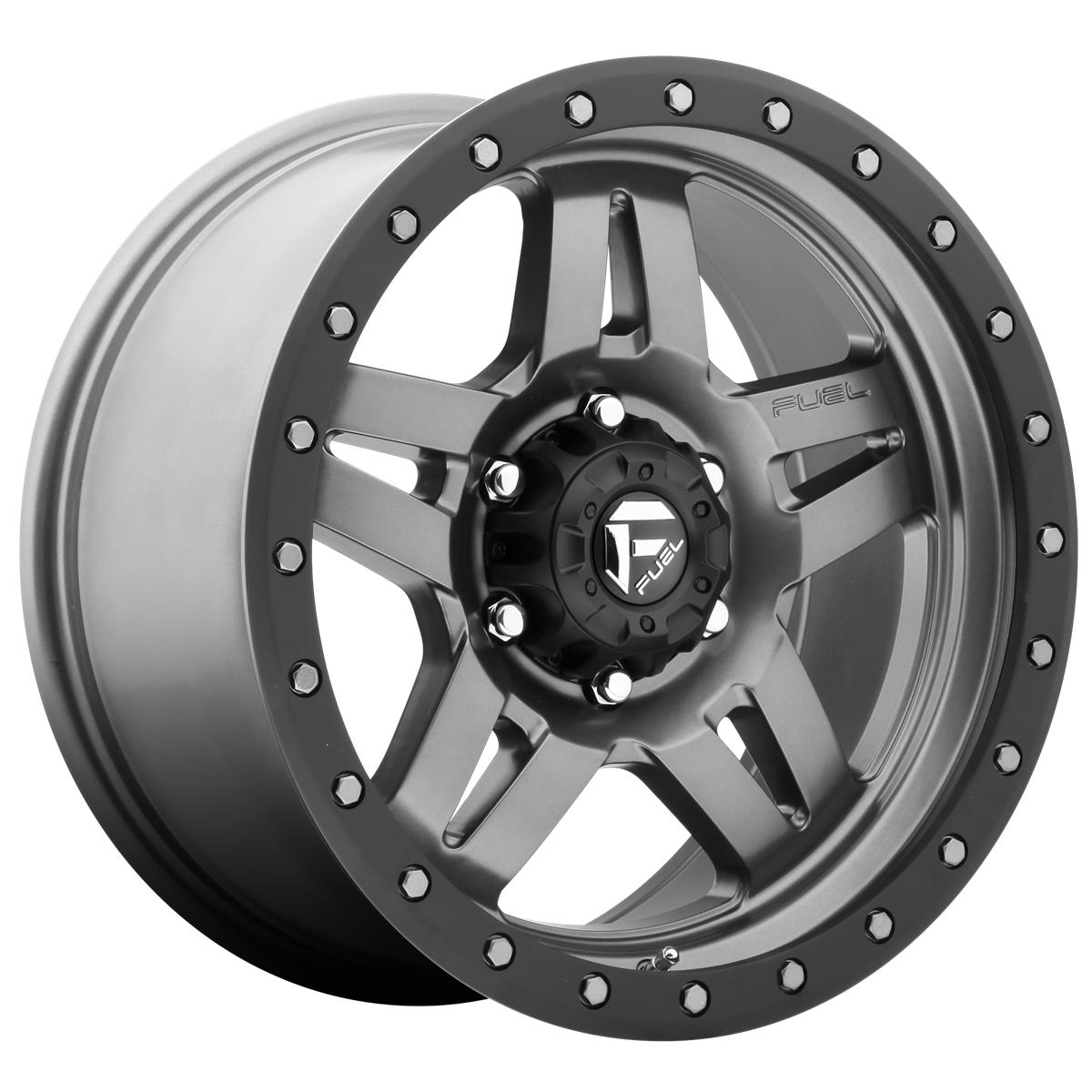 Fuel D558 Anza Matte Gun Metal Black Bead Ring 10x15 5x114.3 ET-43 CB72,6 60° 997 kg D55815006537