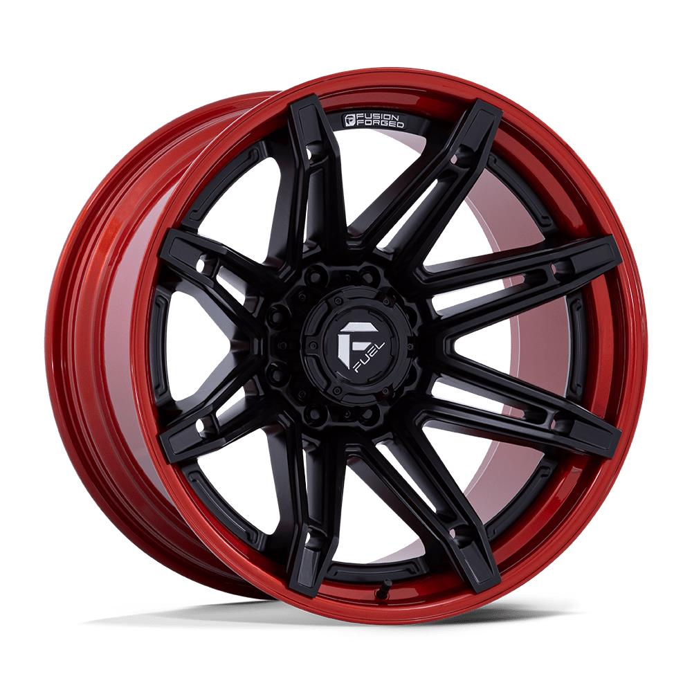 Fuel Fc401 Brawl Matte Black With Candy Red Lip 10x22 8x170 ET-18 CB125,1 60° 1678 kg FC401MQ22108718N