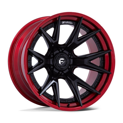 Fuel Fc402 Catalyst Matte Black With Candy Red Lip 12x24 6x135 ET-44 CB87,1 60° 1133 kg FC402MQ24126344N
