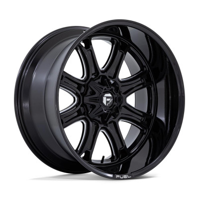Fuel Darkstar Gloss Black Milled 12x24 8x165.1 ET-44 CB125,1 60° 1678 kg FC853BE24128044N