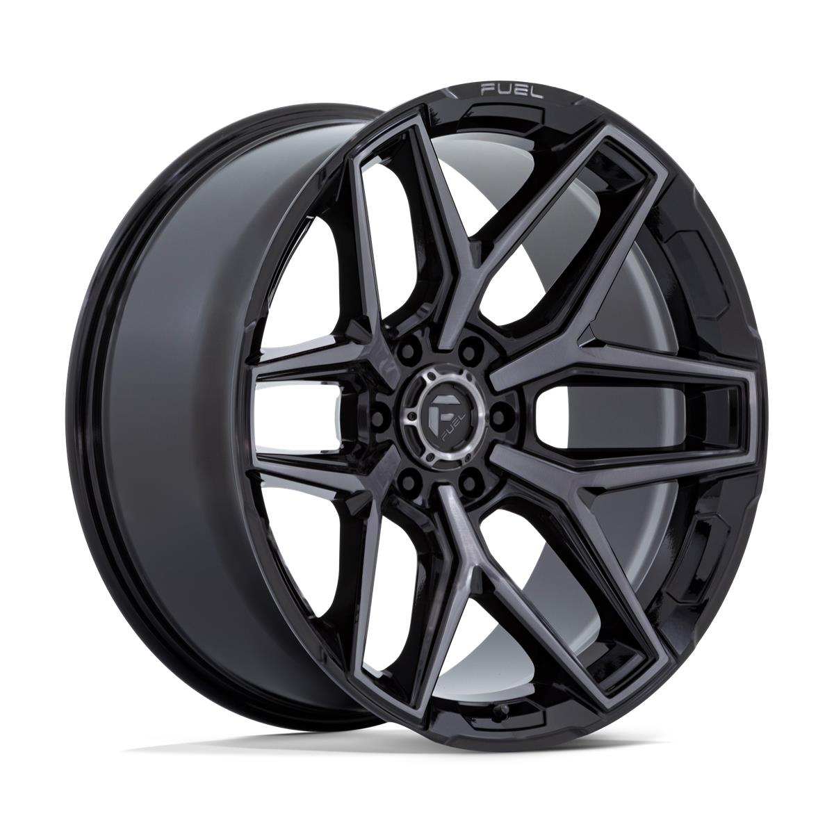 Fuel Flux Gloss Black Brushed Face With Gray Tint 9x17 6x135 ET1 CB87,1 60° 1133 kg FC854BT17906301