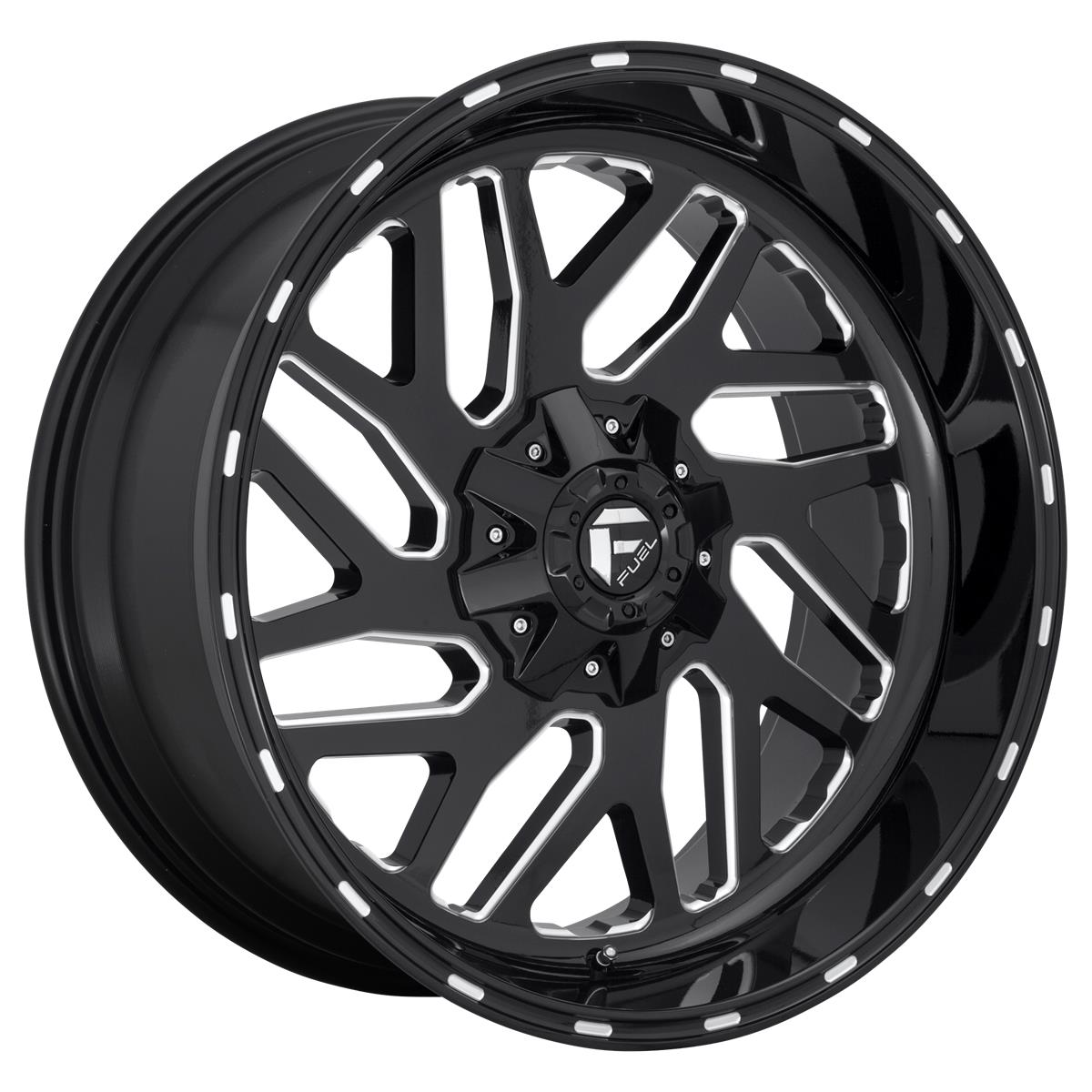 Fuel D581 Triton Gloss Black Milled 12x24 8x180 ET-44 CB124,2 60° 1678 kg D58124201847
