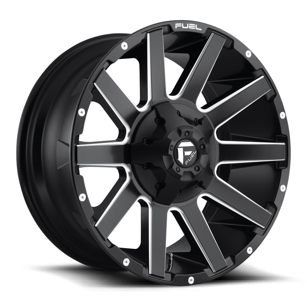 Fuel D616 Contra Matte Black Milled 10x20 5x114.3 ET-18 CB78,1 (PCD2: 5x127) 60° 1133 kg D61620002647