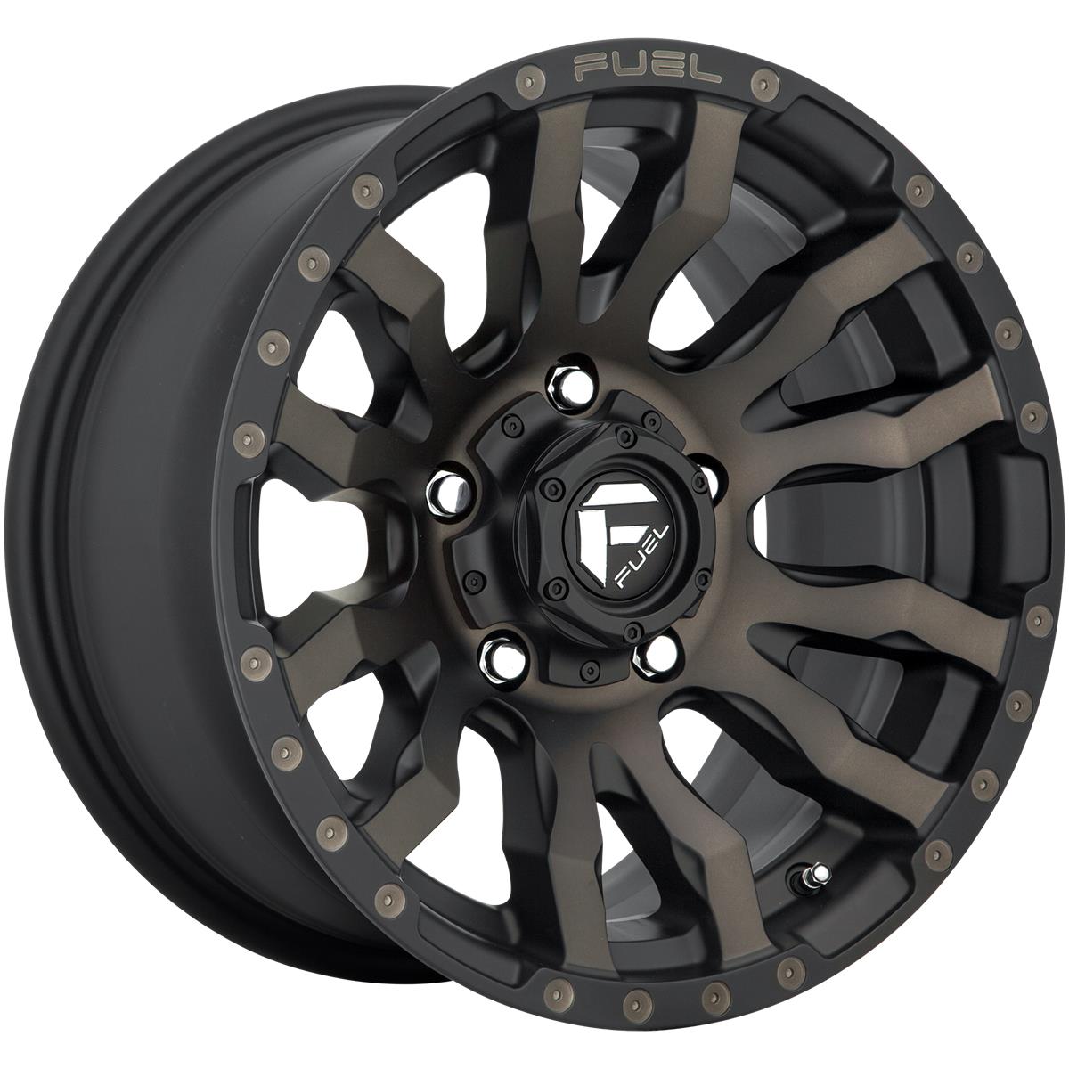 Fuel D674 Blitz Matte Black Double Dark Tint 9x18 8x165.1 ET-12 CB125,1 60° 1678 kg D67418908245