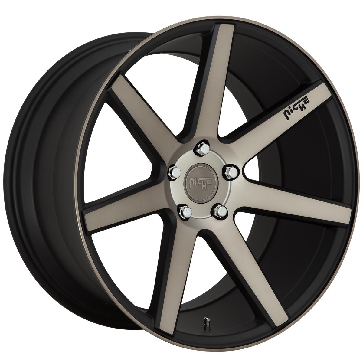 Niche M150 Verona Matte Black Machined 10x20 5x114.3 ET40 CB72,6 60° 861 kg M150200065+40