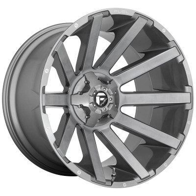 Fuel D714 Contra Brushed Gun Metal Tinted Clear 10x20 6x139.7 ET-19 CB106,1 (PCD2: 6x135) 60° 1133 kg D71420009846