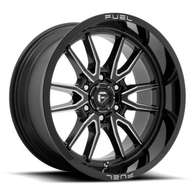 Fuel D761 Clash Gloss Black Milled 12x22 8x180 ET-44 CB124,2 60° 1678 kg D76122201847