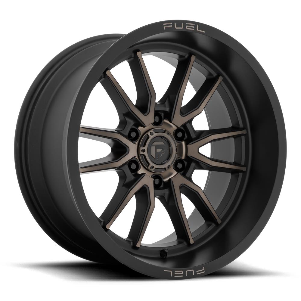 Fuel D762 Clash Matte Black Double Dark Tint 12x22 8x180 ET-44 CB124,2 60° 1678 kg D76222201847