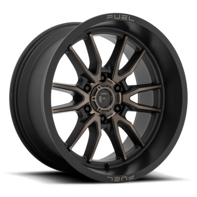 Fuel D762 Clash Matte Black Double Dark Tint 12x22 8x180 ET-44 CB124,2 60° 1678 kg D76222201847