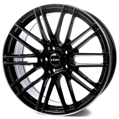 Rial Kibo diamond-black polished lip 8x18 5x112 ET42 CB70,1 60° 740 kg KIB80842B73-2