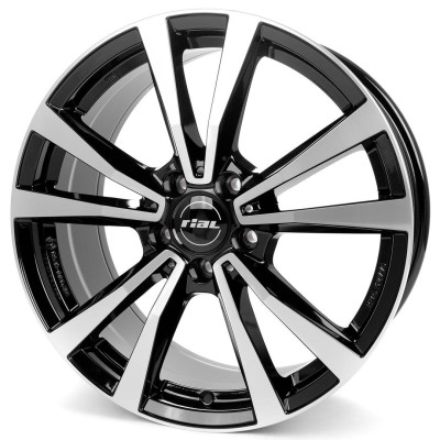 Rial M12X diamond-black frontpolished 8x19 5x112 ET30 CB66,6 R14 930 kg M12X-80930M13-1