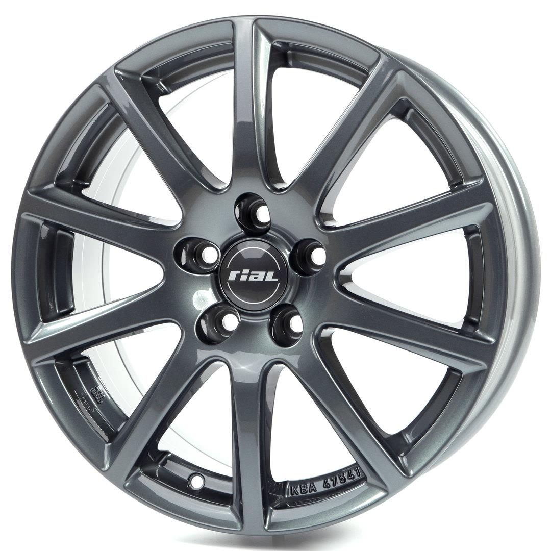 Rial Milano titanium 6,5x15 4x108 ET25 CB65,1 60° 610 kg MI65525P22-5