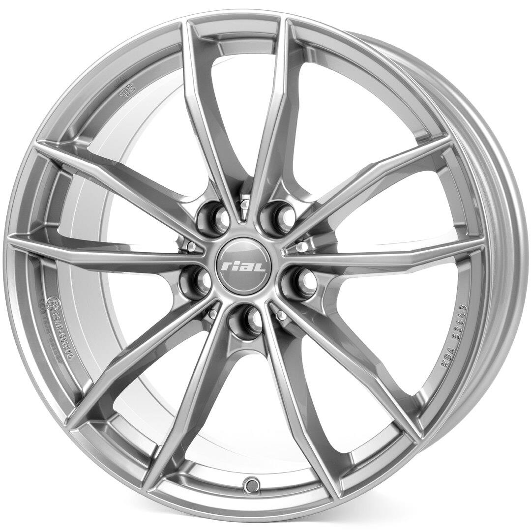 Rial X12 metal-grey 7,5x17 5x112 ET52 CB66,6 60° 720 kg X12-75752W67-9