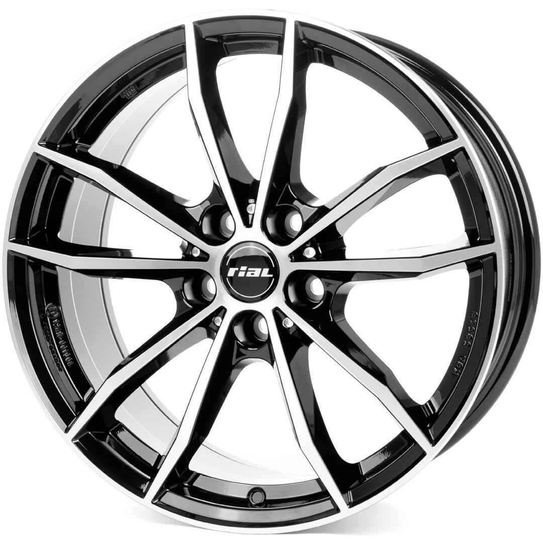 Rial X12 diamond-black frontpolished 7,5x18 5x112 ET46 CB57,1 R13 710 kg X12-75846V23-1
