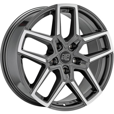 MSW 52 Gloss Gun Metal Full Polished 8,5x20 5x112 ET45 CB73,1 60° 1150 kg W19428502D7