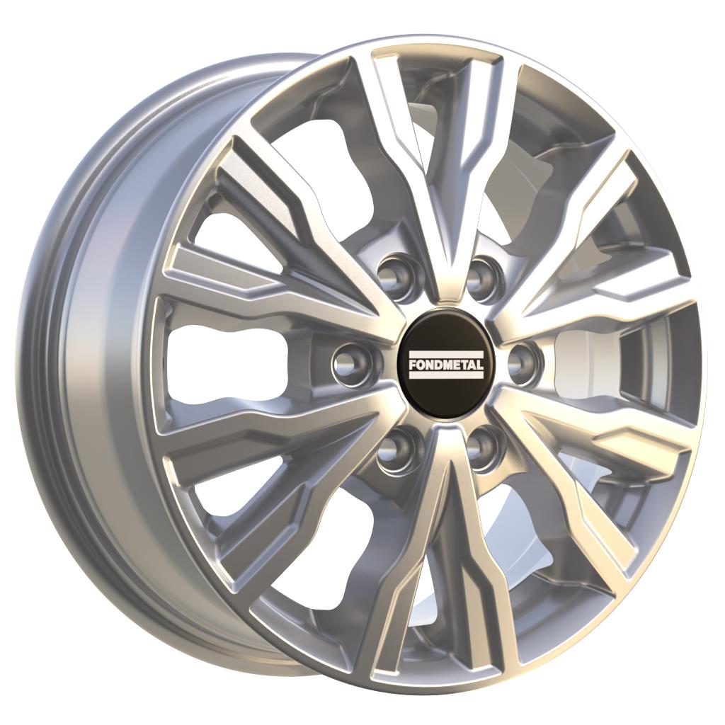 Fondmetal PRO2 Glossy Silver 6,5x16 6x120 ET50 CB74,5 60° 1250 kg RF19899