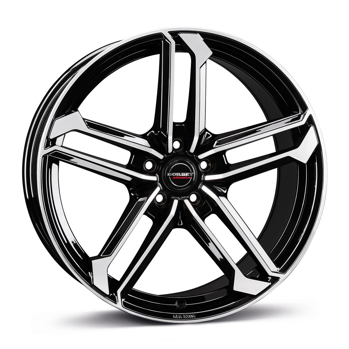 Borbet ATX black polished glossy 8x19 5x112 ET55 CB66,6 60° 690 kg 497411
