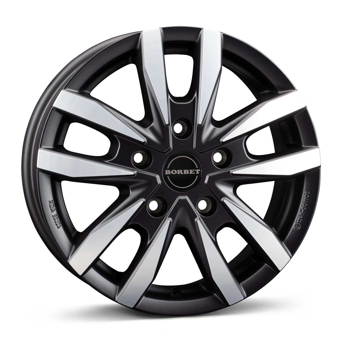 Borbet CW5 black polished matt 7,5x18 5x120 ET43 CB65,1 R13 1050 kg 496788
